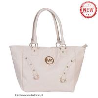 michael kors logo studded medium wit bakken Voor Goedkope 5kacz978